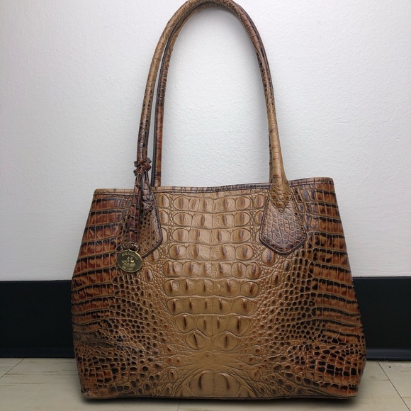 Brahmin Handbags - Brahmin Classic Anytime Tote Brown Pecan Crocodile